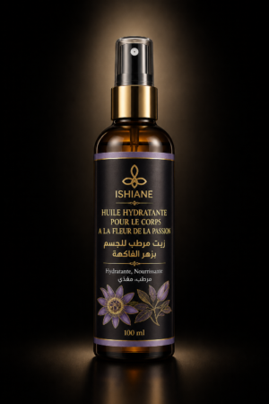 HUILE HYDRANTE POUR LE CORPS1 زيت مرطب للجسم بزهر الفاكهة - HUILE HYDRANTE POUR LE CORPS A LA FLEUR DE LA PASSION