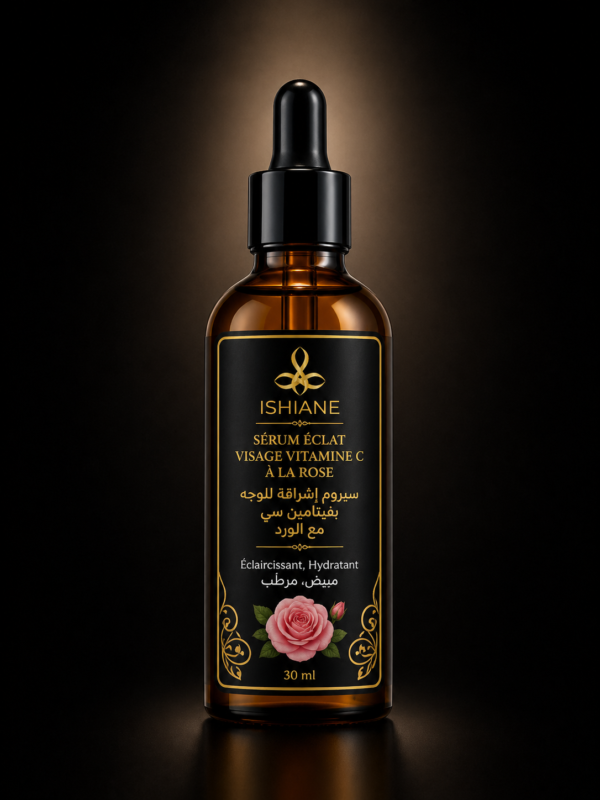 SERUM ECLAT VISAGE VITAMINE C 1 سيروم إشراقة للوجه بفيتامين سي مع الورد - SERUM ECLAT VISAGE VITAMINE C A LA ROSE