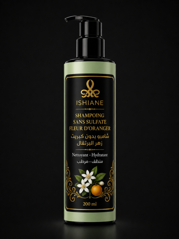 SHAMPOING SANS SULFATE FLEUR D'ORANGER شامبو بدون كبريت بزهر البرتقال - SHAMPOING SANS SULFATE FLEUR D'ORANGER